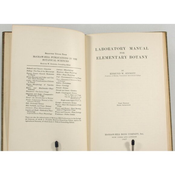 Vintage Science Book "Laboratory Manual for Elementary Botany" 1927, 1st Edition - Picture 2 of 9